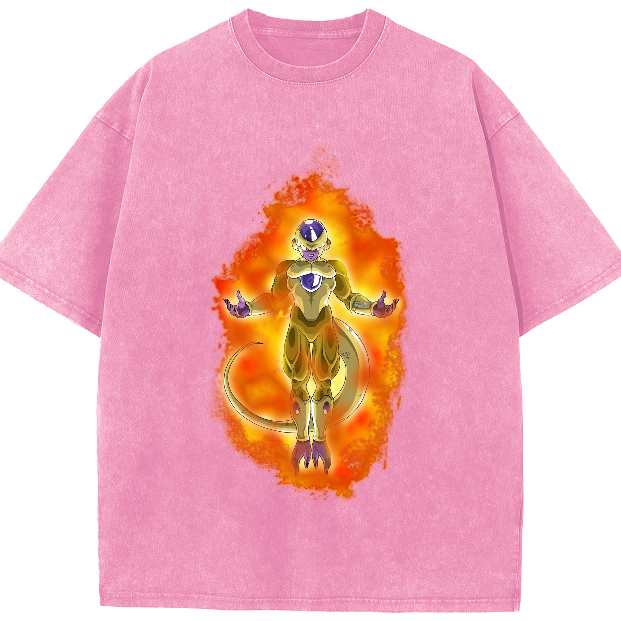 （画像用） ドラゴンボール フリーザ DRAGON BALL Frieza 綿100% ヴィンテージ風 半袖Tシャツ（フロントプリント）